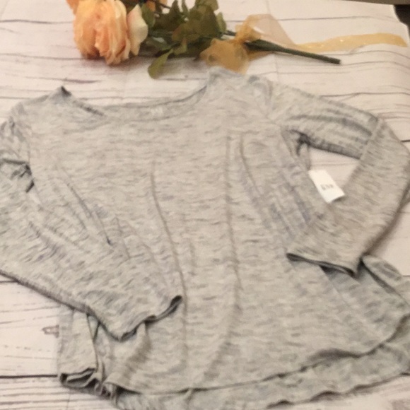 New Marled knit scoop neck long sleeve activewear Top, GAP. - Picture 2 of 5